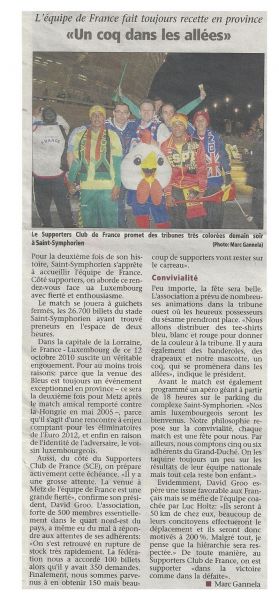 La voix du Luxembourg 11-10-2010