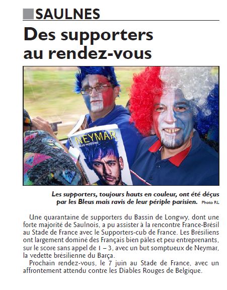 SCF France Brésil foot 2015