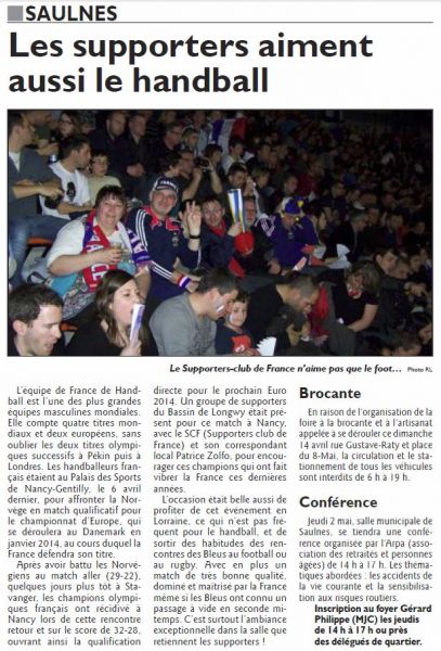 SCF Handball France Nancy 2013