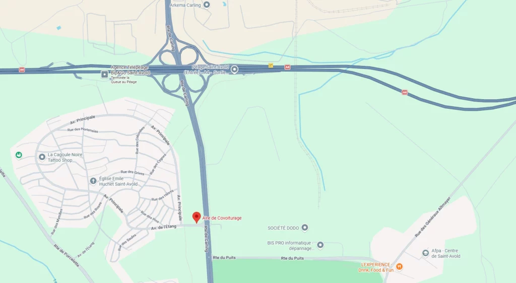 Plan RV Bus Supporters Club France Saint Avold Freyming