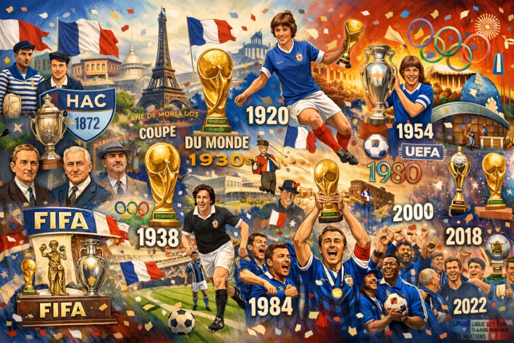 Le football Français à travers le temps de 1872 à 2026