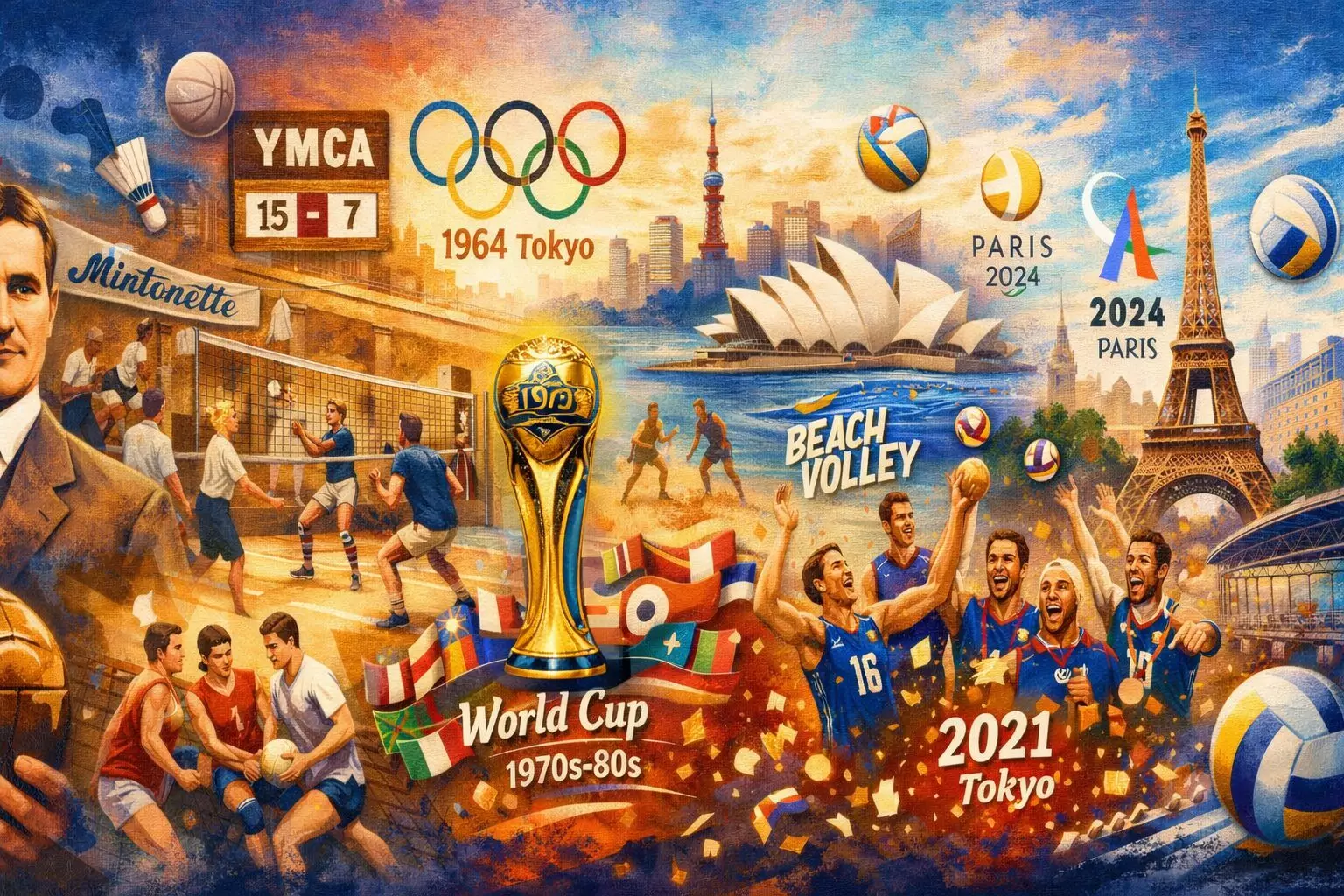 Naissance et histoire du volley ball