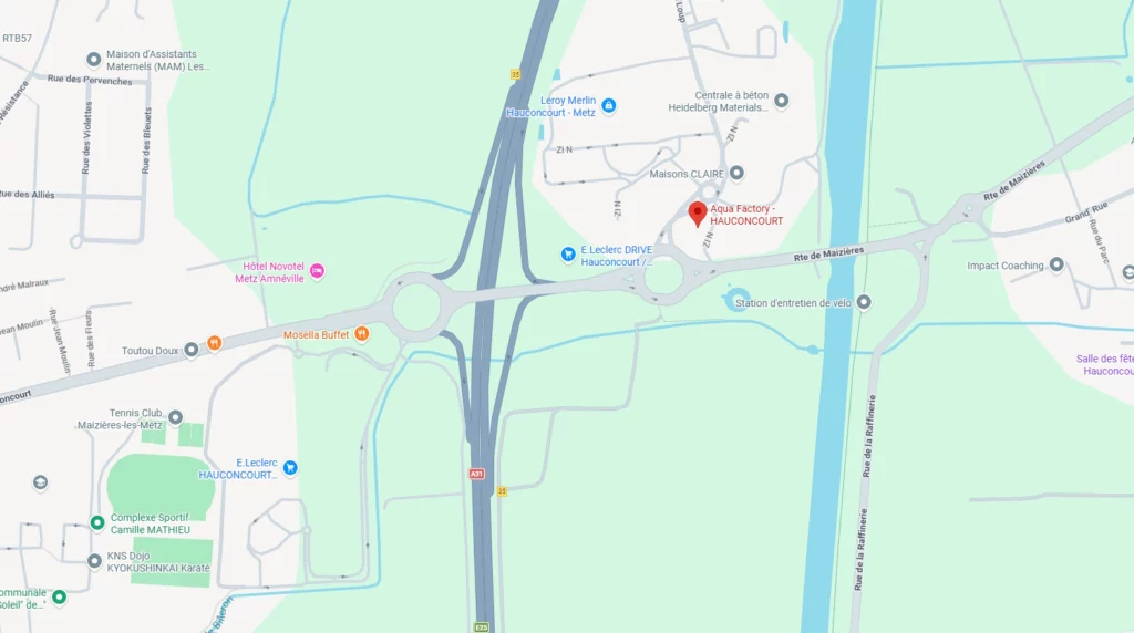 Plan RV Bus Supporters Club France Hauconcourt