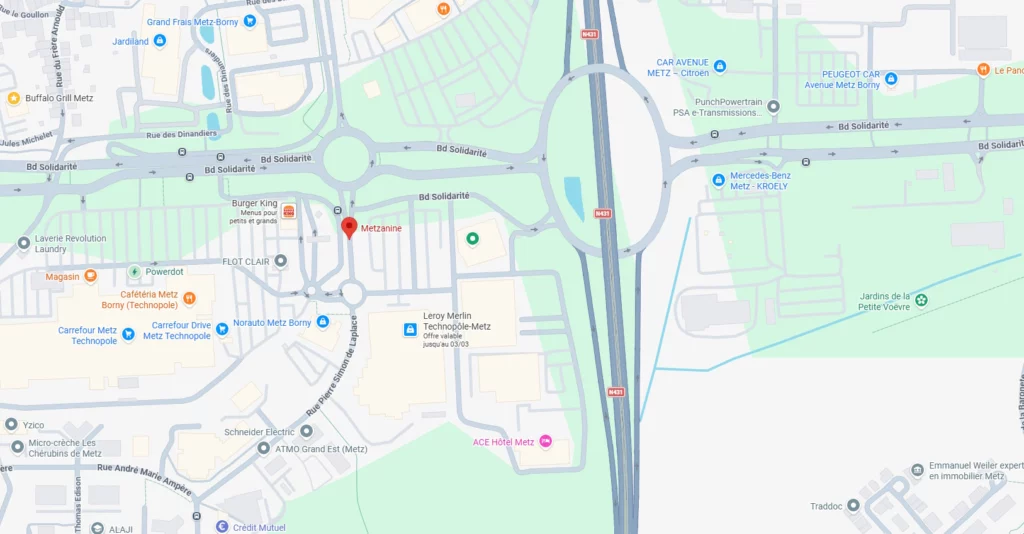 Plan RV Bus Supporters Club France Metz Borny