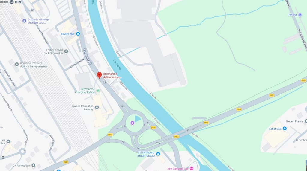 Plan RV Bus Supporters Club France Sarreguemines