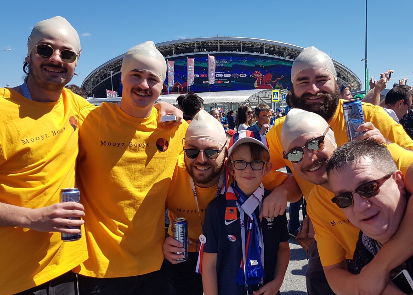 A Kazan avec des supporters Australiens