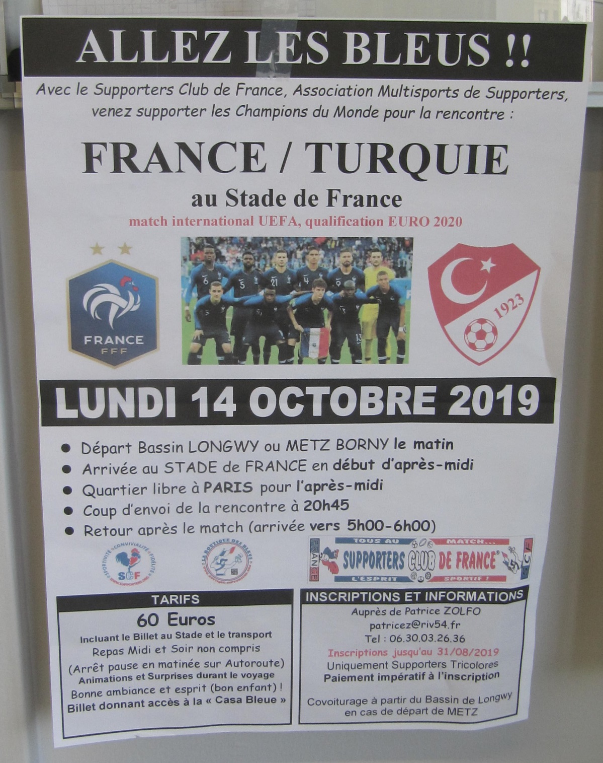 Affiche Patrice Turquie