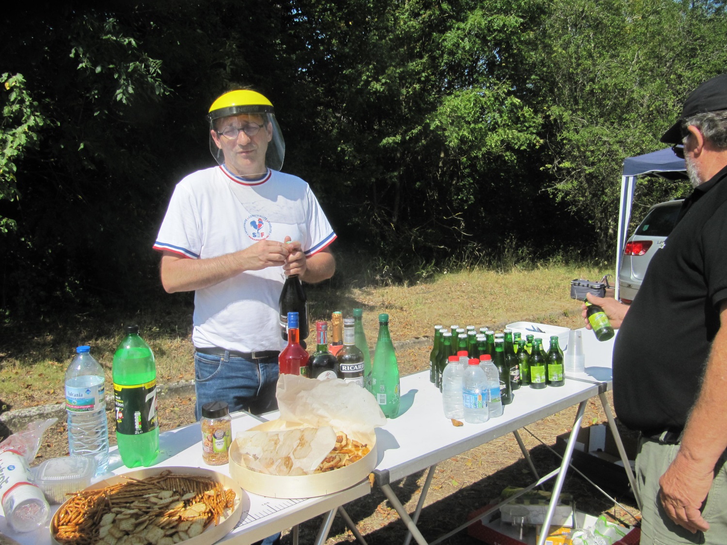 Apéro pétanqyue avec la visière