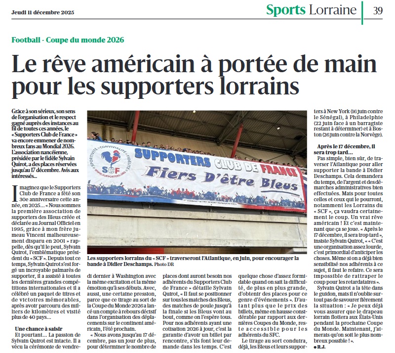 Article Est republicain Dec 2025 Le Reve Américain