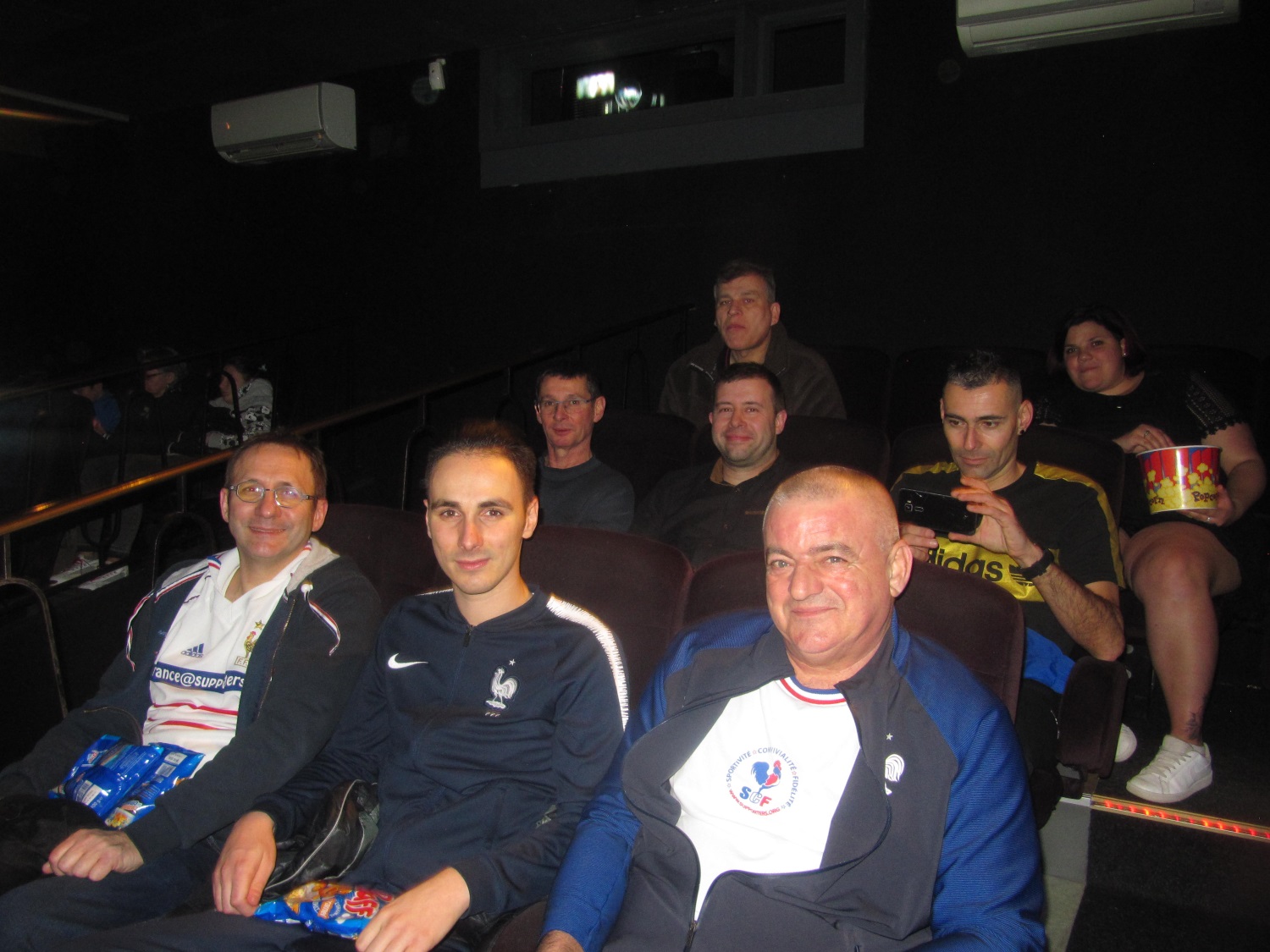 Au cinéma pret pour la projection