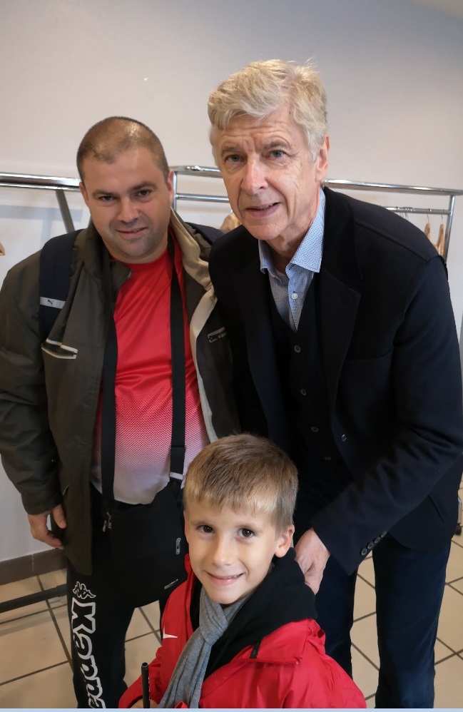 Duo Hienne avec Arsene Wenger