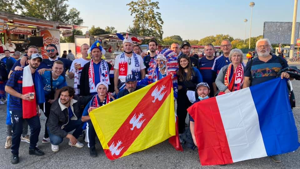 Fan's SCF en Italie avant le match