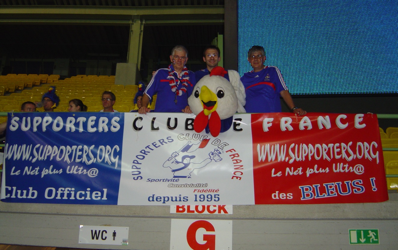 Jean Marie et Jacques davant Banderole SCF