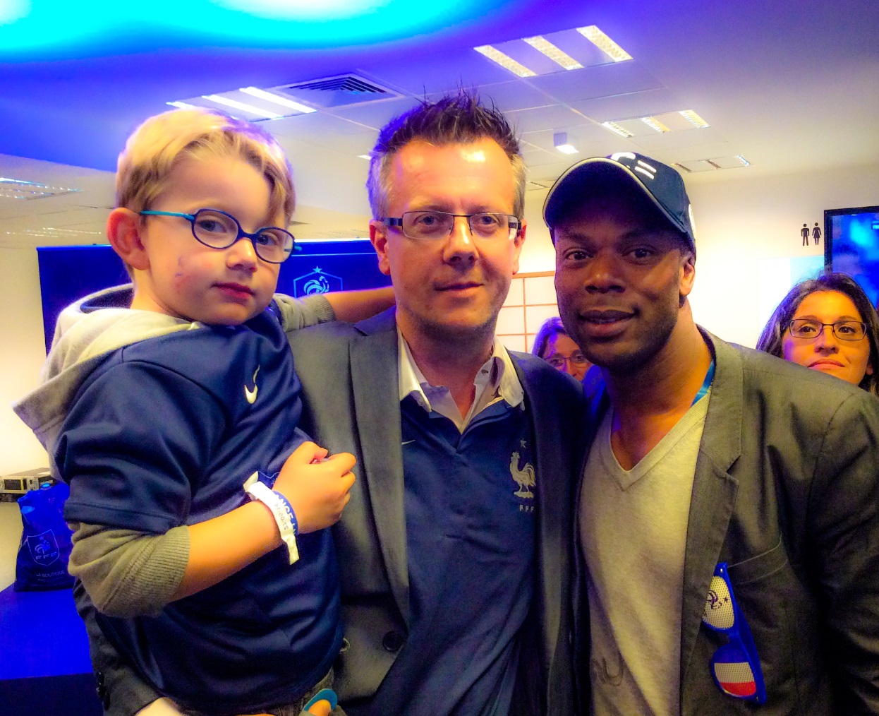 Leo et Eric QUENTIN avec Sylvain Wiltord