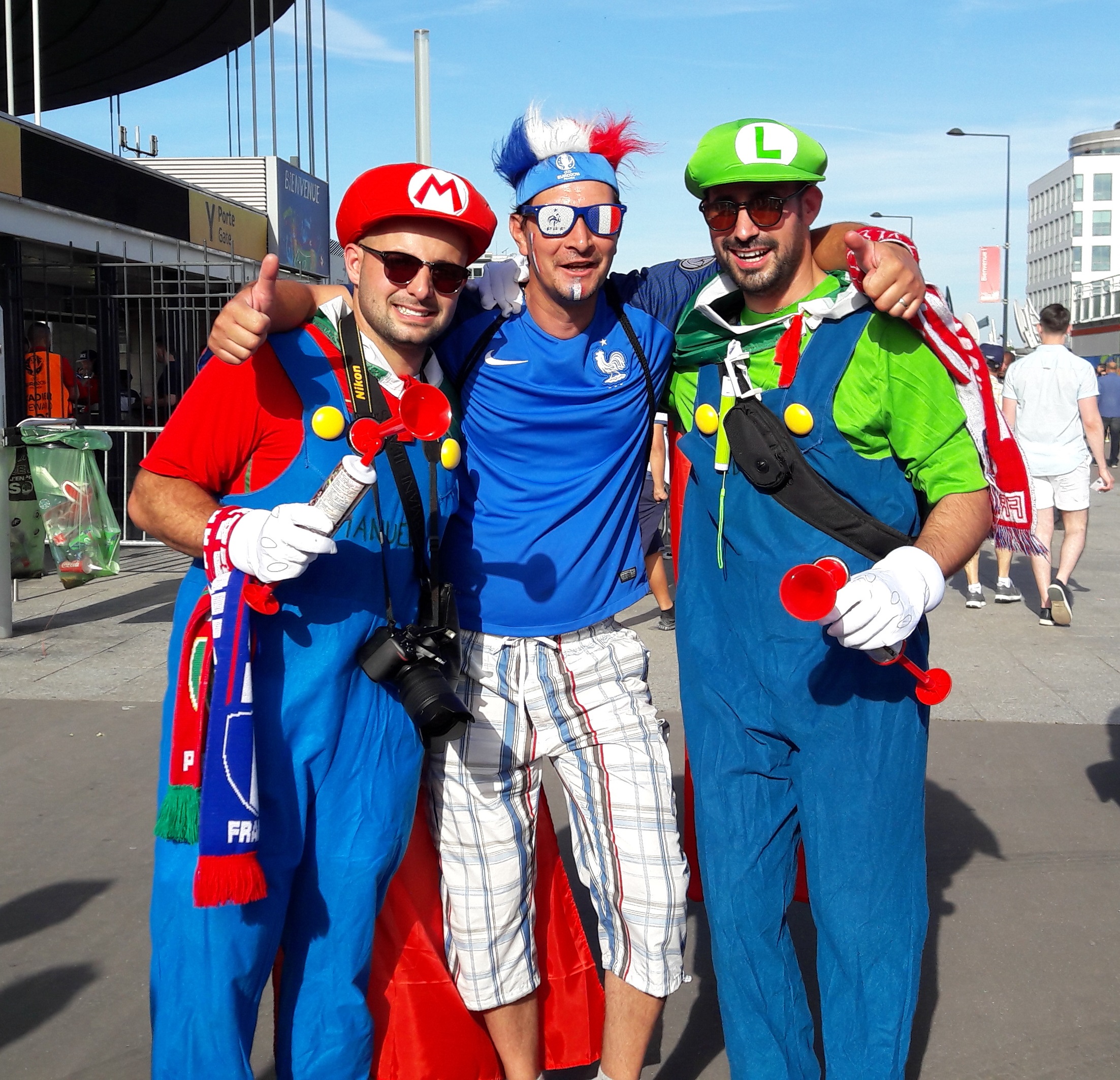Mario et Luigi avec Fred Euro 2016 SDF