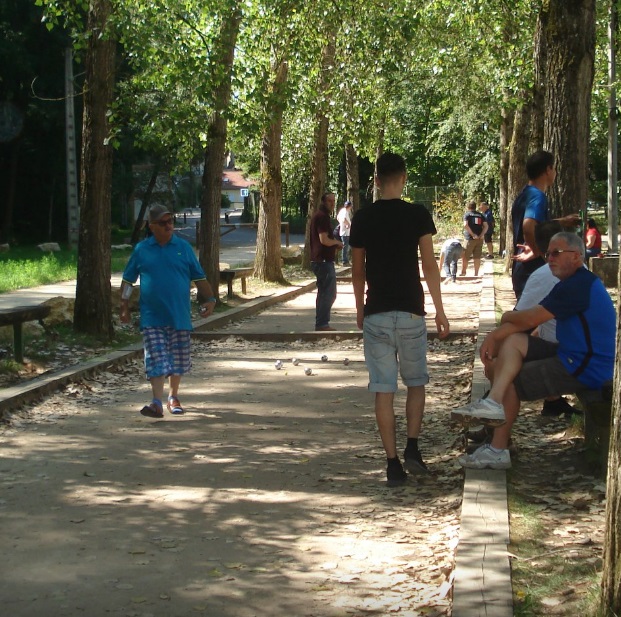 Michel a la pétanque