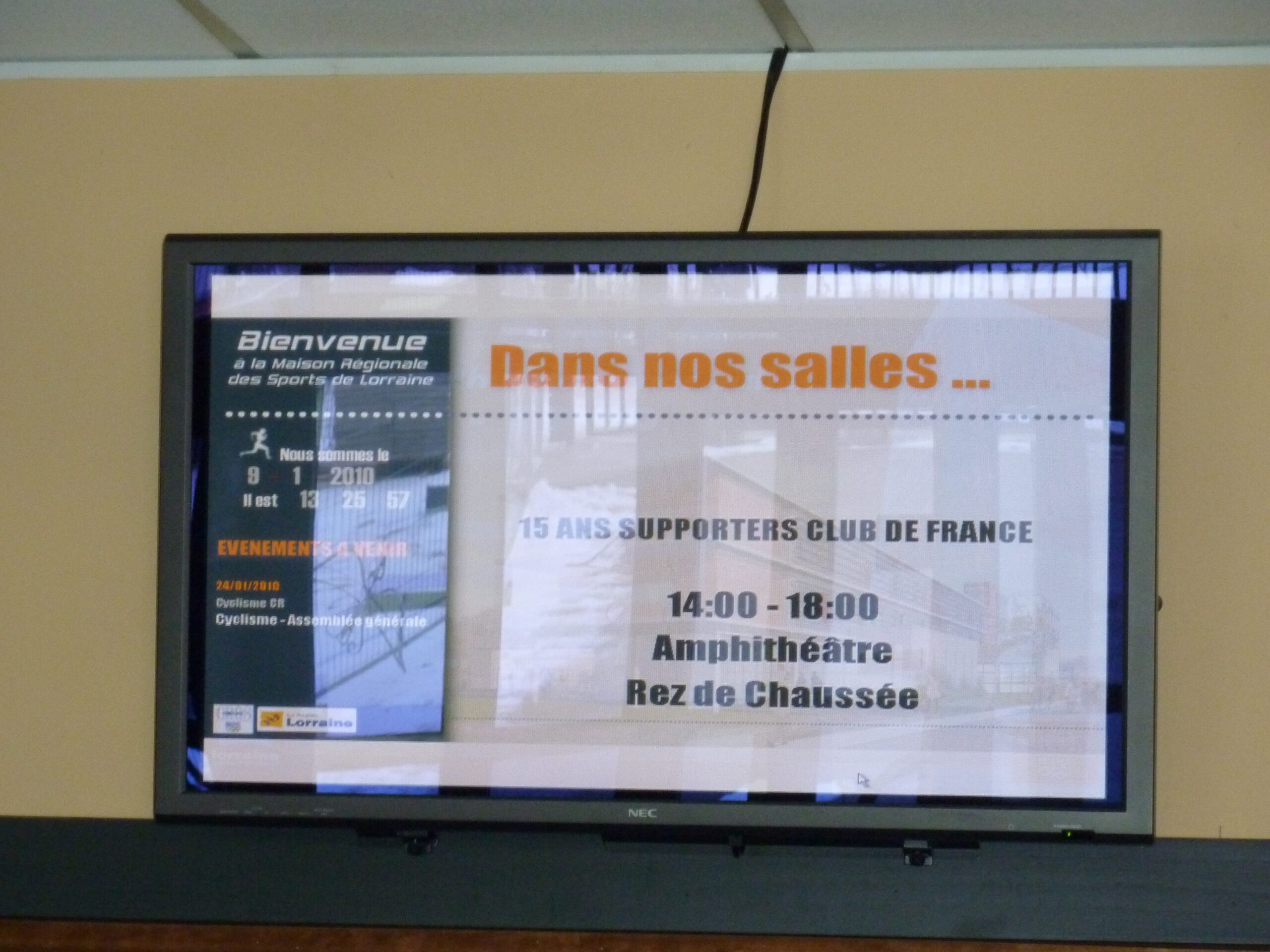 Panneau Accueil AG 15 ans SCF