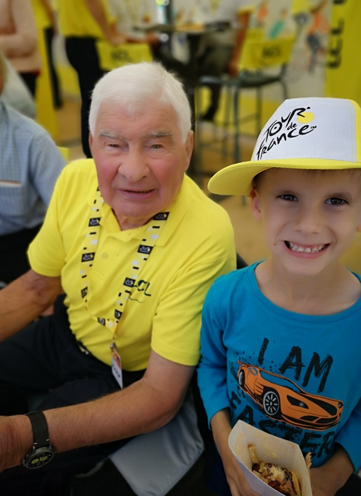 Poulidor avec Corentin Hienne