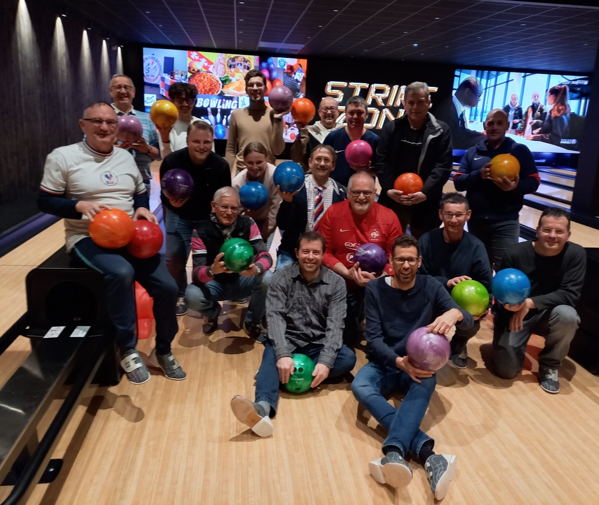 Quelques participants au Bowling SCF 2024