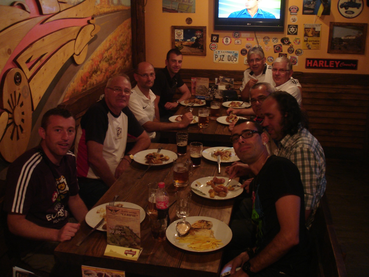 Repas Groupe Ukraine Euro 2012