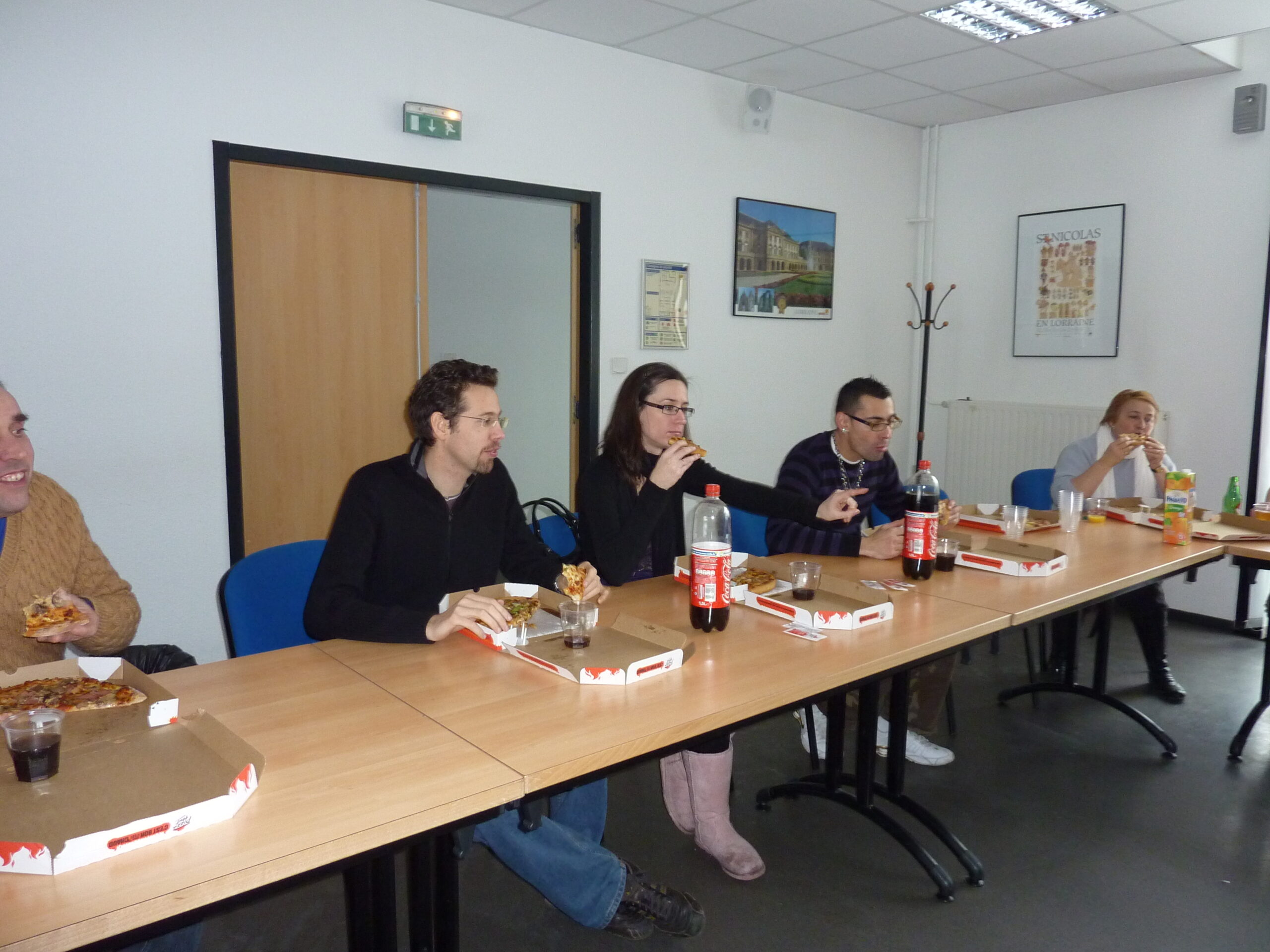 Repas Pizza Réunion Bureau