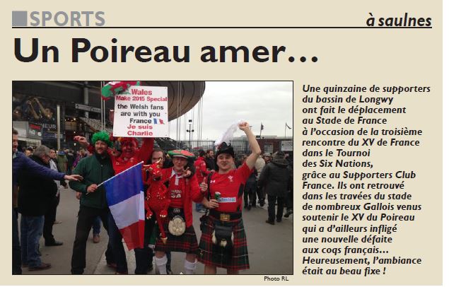 SCF France-Pays de Galles Rugby T6N 2015