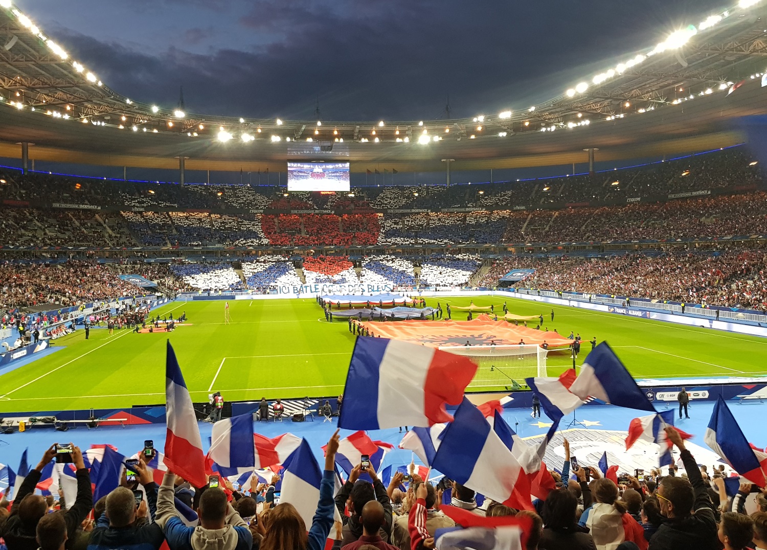 Tifo Coeur France-Albanie 07-09-2019