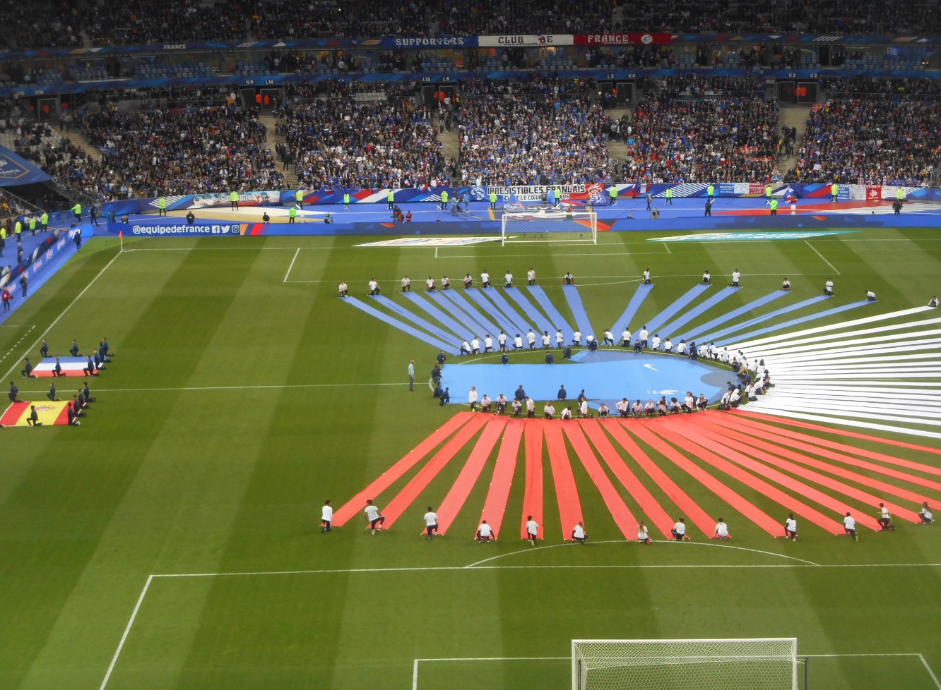 Tifo avec banderole SCF
