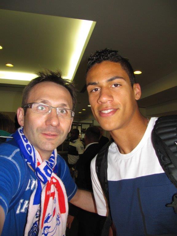 avec R Varane au Brésil