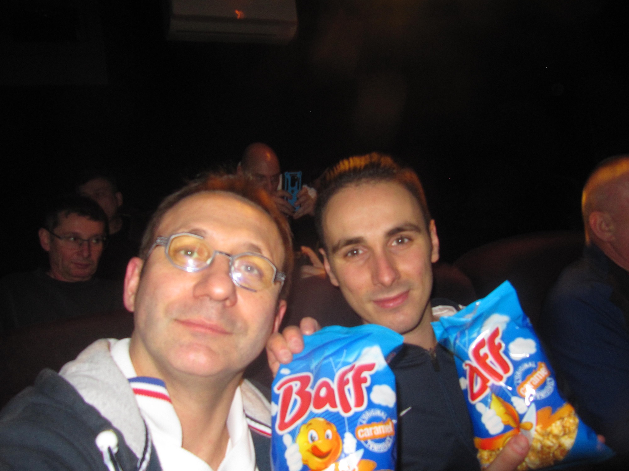 seance cinéma avec pop corn